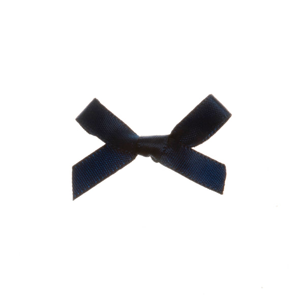 Ribbon Bow 7mm in Navy