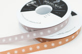 Ribbon Scandi Star 12mm Grey