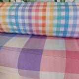 Viscose Rainbow Gingham by Crafty Pie