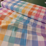 Viscose Rainbow Gingham by Crafty Pie