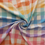 Viscose Rainbow Gingham by Crafty Pie