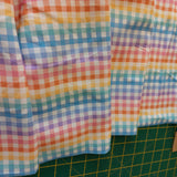 Viscose Rainbow Gingham by Crafty Pie