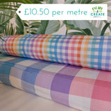 Viscose Rainbow Gingham by Crafty Pie