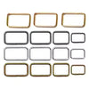 Rectangle Rings 38mm Silver