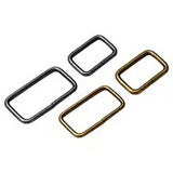 Rectangle Rings 38mm Gun Metal