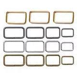 Rectangle Rings 38mm Gun Metal