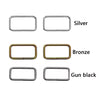 Rectangle Rings 38mm Silver
