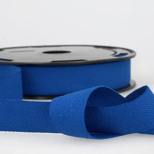 Webbing Tape 25mm (Cotton Twill) in Royal Blue