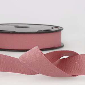 Webbing Tape 25mm (Cotton Twill) in Antique Pink