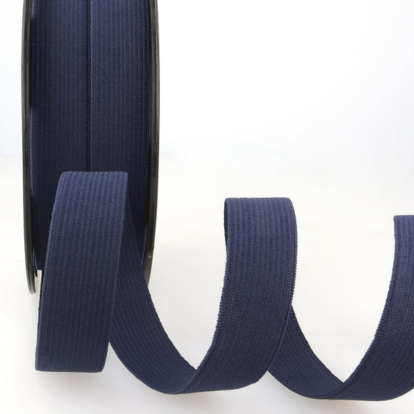 Elastic Ribbon 10mm in Navy Blue