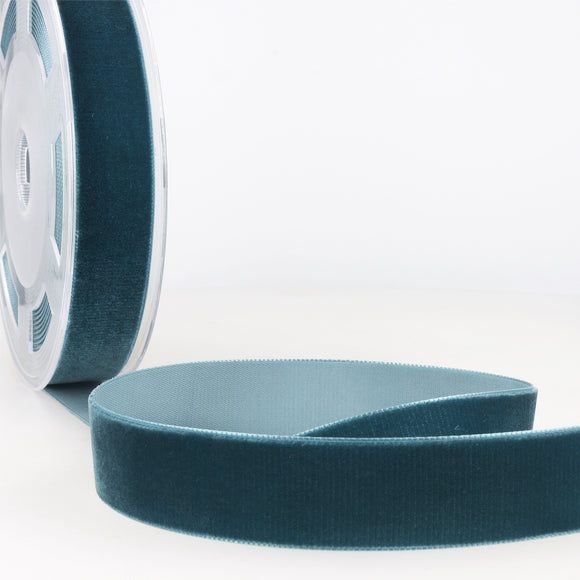 Ribbon Velvet 16mm Col 026 Teal Blue