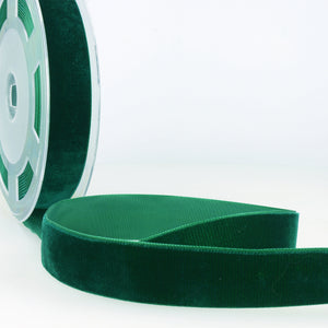 Ribbon Velvet 16mm Col 067 Bottle Green