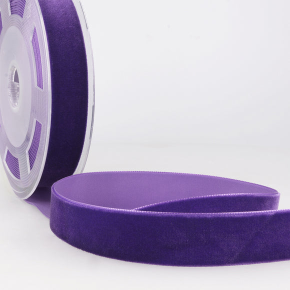 Ribbon Velvet 16mm Col 090 Violet