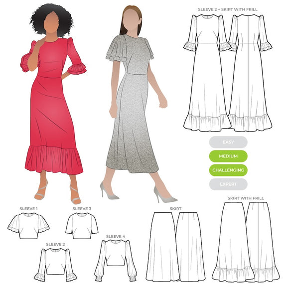 Style ARC Queenie Woven Dress Pattern