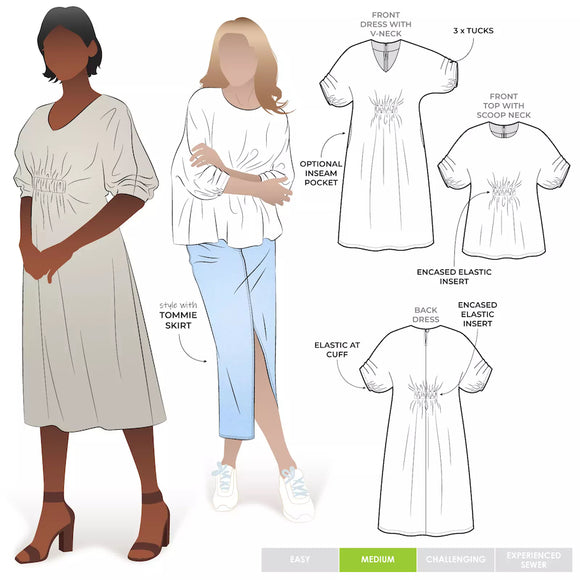 Style ARC Harry Woven Top & Dress Pattern