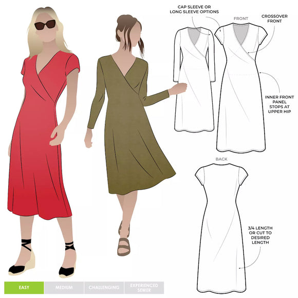 Style ARC Suzie Jersey Knit Dress Pattern