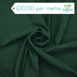 Linen Viscose (Stone Washed) in Plain Emerald