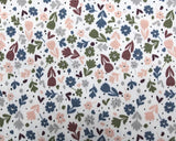 Jersey Ditsy Floral Cream (Cotton)