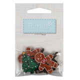 Buttons for Christmas Wooden (Pack of 6)
