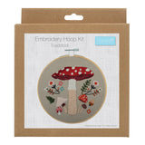 Embroidery Kit with Hoop - Toadstool