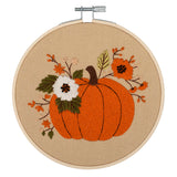 Embroidery Kit with Hoop - Pumpkin