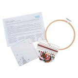 Embroidery Kit with Hoop - Snowman