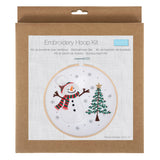 Embroidery Kit with Hoop - Snowman