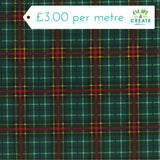 Polycotton Christmas Tartan
