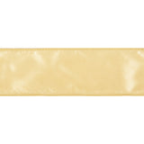 Ribbon 63mm Wire Edged Single Faced Satin in Gold (25m full reel)