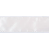 Ribbon 63mm Wire Edged Single Faced Satin in Silver (25m full reel)