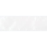 Ribbon 63mm Wire Edged Single Faced Satin in White (25m full reel)