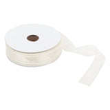 Ribbon 25mm Wire Edged Organza in Silver