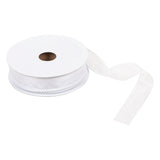 Ribbon 25mm Wire Edged Organza in White