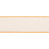 Ribbon 63mm Wire Edged Organza in Gold (25m full reel)
