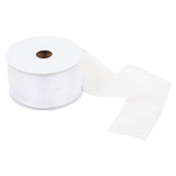 Ribbon 63mm Wire Edged Organza in White (25m full reel)