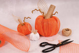 Mesh Fabric Rolls in Orange/Gold (9m x 25.5cm)