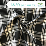 Tartan Menzies Black (Poly/Viscose)