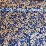 Tencel Purple Tree Floral on Royal