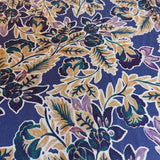 Tencel Purple Tree Floral on Royal