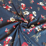 Viscose Summer Navy Floral