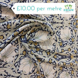 Viscose William Morris Ananda Navy/Green