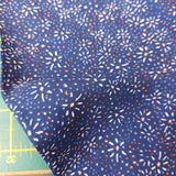 Viscose Star Floral on Blue