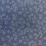 Viscose Star Floral on Blue