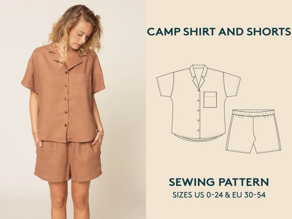 Wardrobe by Me, Camp Shirt & Shorts Pattern