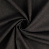 Linen in Plain Black (Washed)