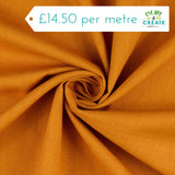 Linen in Plain Gold (Washed)