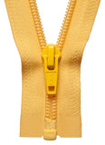 Zip 36cm/14" Open Ended #5 by YKK Col 001 Yellow