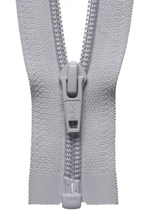 Nylon Chunky Open Ended Zip 36cm Col 336 Silver