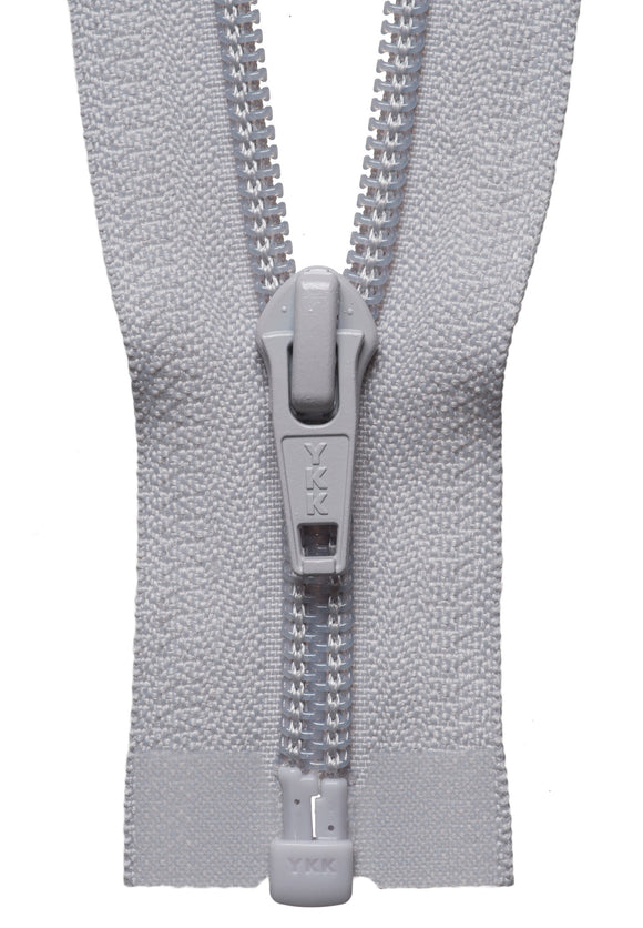 Nylon Chunky Open Ended Zip 36cm Col 336 Silver