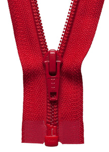 Nylon Chunky Open Ended Zip 36cm Col 519 Red